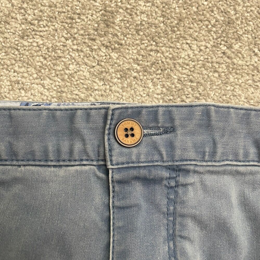 Tommy Bahama Chino Shorts Mens 36 Blue Pockets Cotton Blend Casual Outdoor 38x10 - Picture 9 of 13